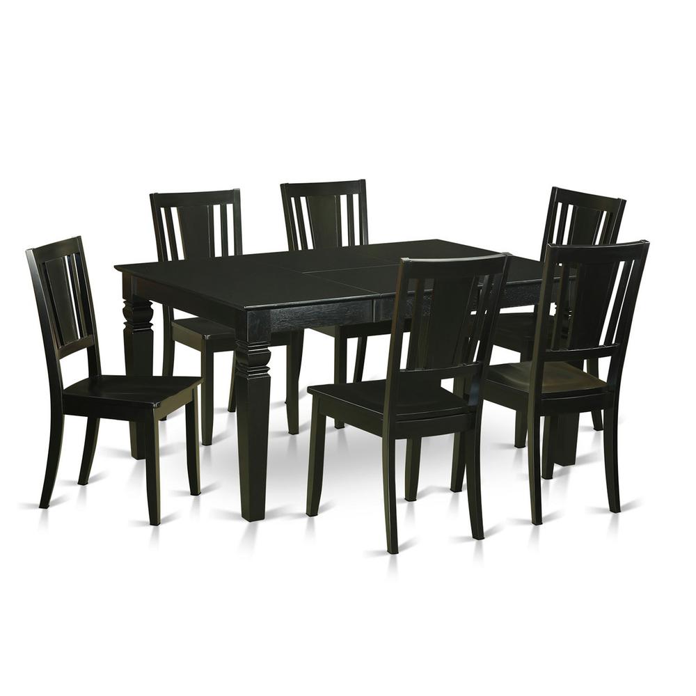 7  PC  Dining  room  set  for  6-Dinette  Table  and  6  Kitchen  Dining  Chairs. Picture 2