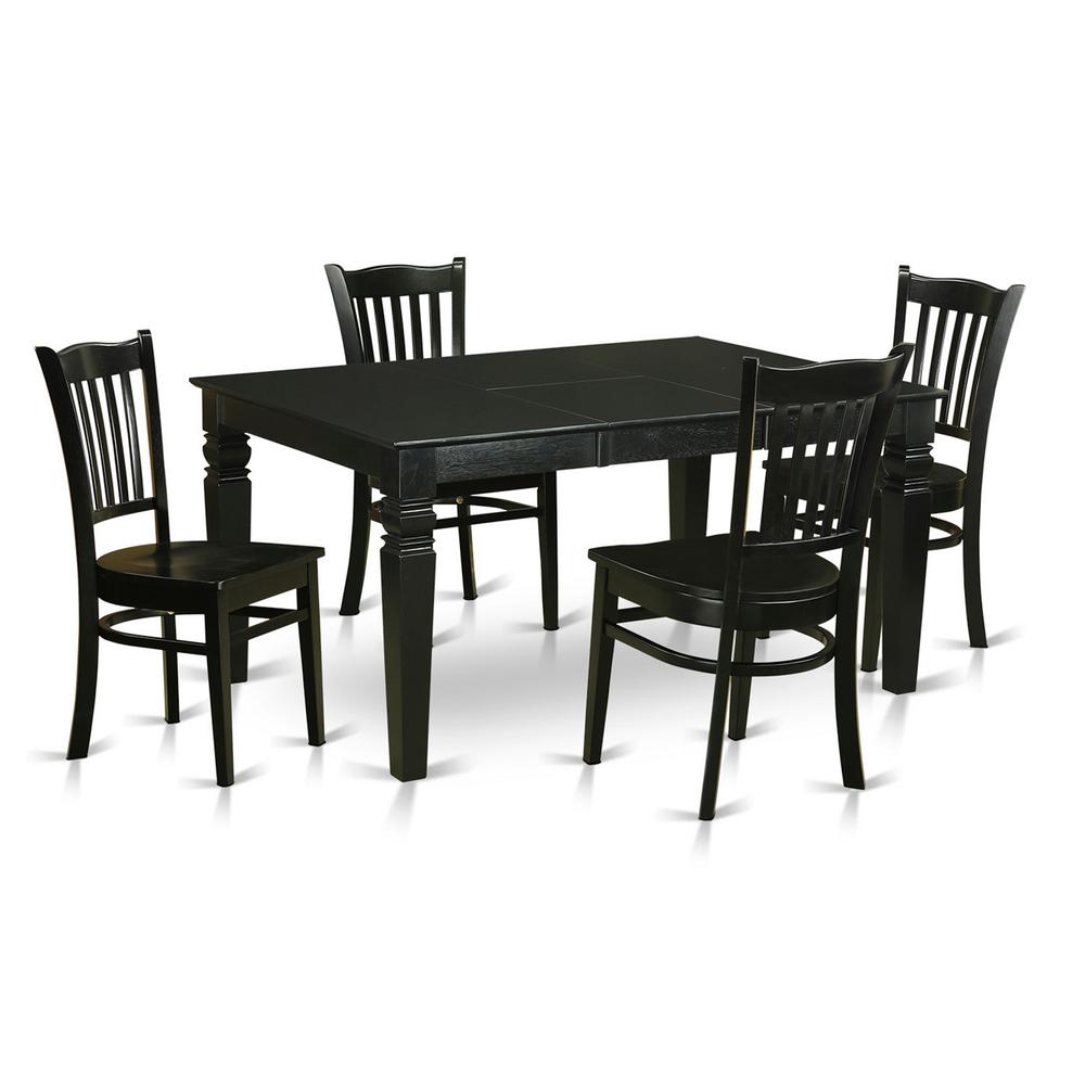 5  PC  small  Kitchen  Table  set  for  4-Kitchen  dinette  Table  and  4  Dining  Chairs. Picture 2