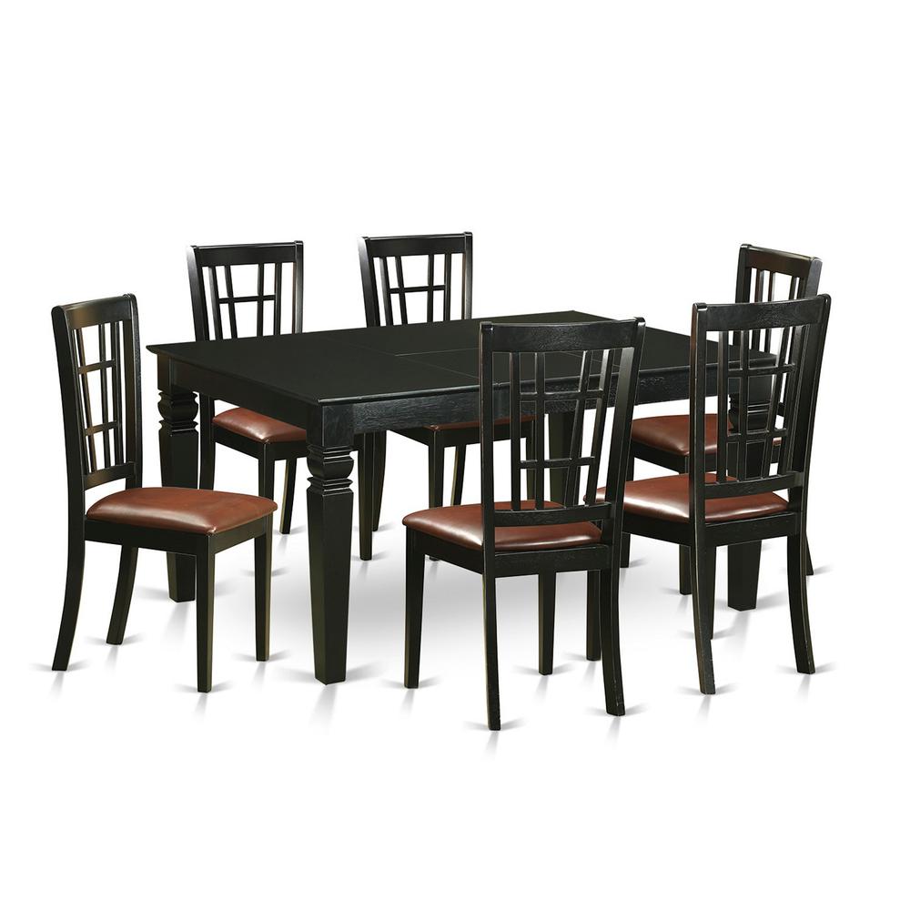 7  Pcs  Dining  room  sets  -Small  Kitchen  Table  and  6  Kitchen  Chairs. Picture 2