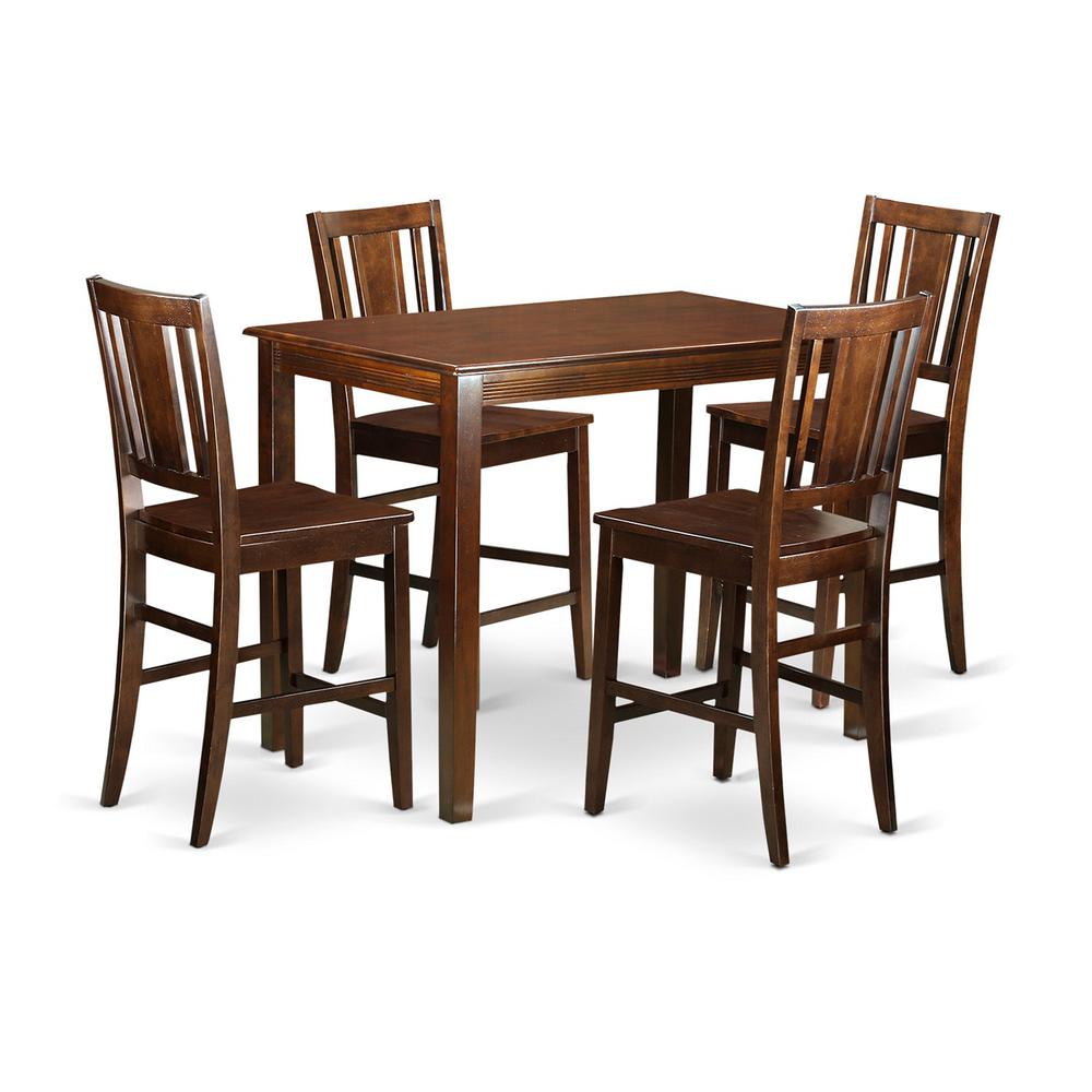 5  PC  counter  height  pub  set  -  high  Table  and  4  Kitchen  Chairs.. Picture 2