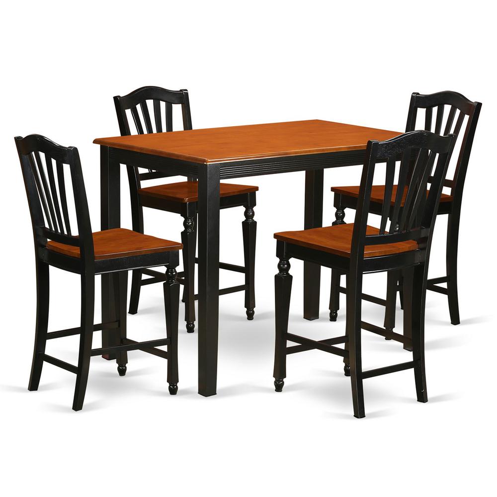 5  Pc  Dining  counter  height  set  -  counter  height  Table  and  4  Kitchen  Chairs.. Picture 2