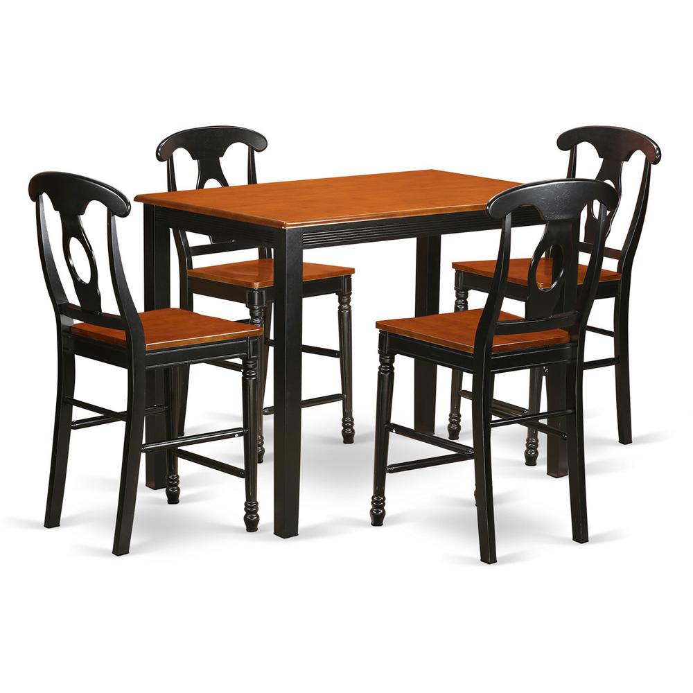 5  PC  counter  height  Table  and  chair  set  -  high  top  Table  and  4  bar  stools  with  backs.. Picture 2