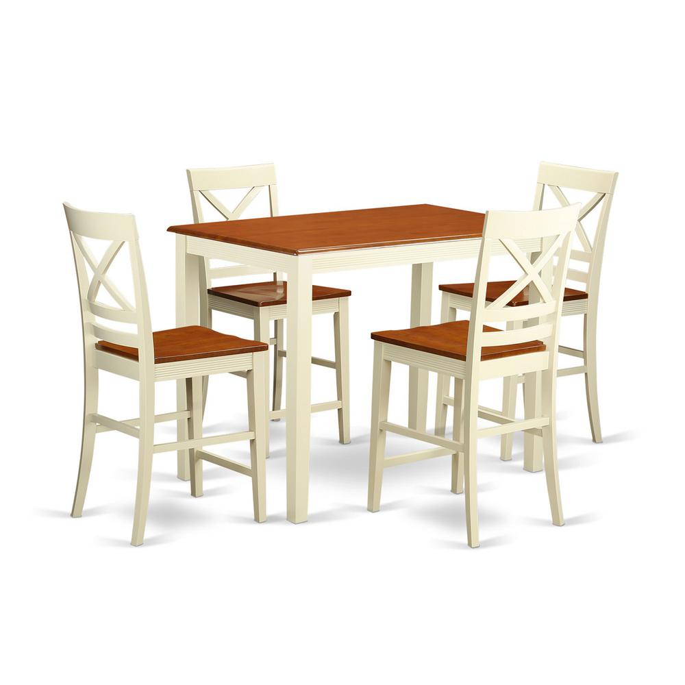 5  Pc  counter  height  Table  and  chair  set  -  high  Table  and  4  Kitchen  Chairs.. Picture 2