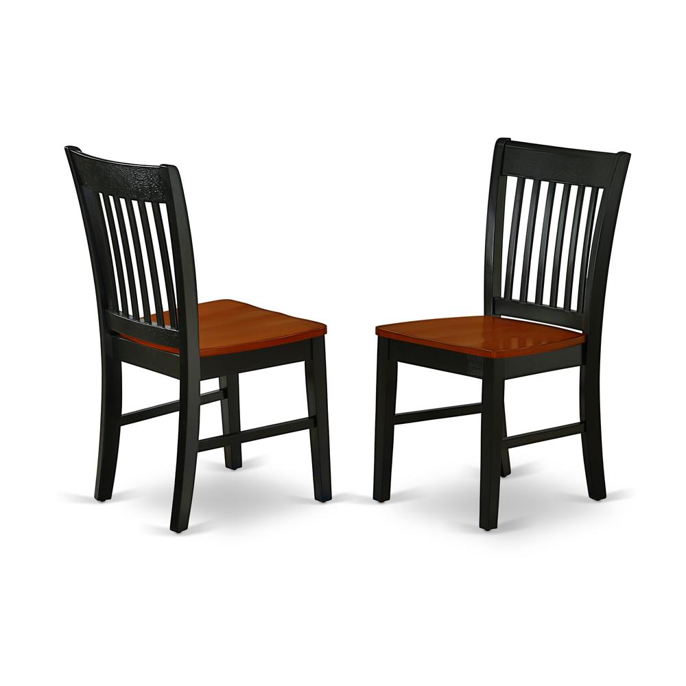 Dining Room Set Black & Cherry, ANNO3-BCH-W. Picture 4