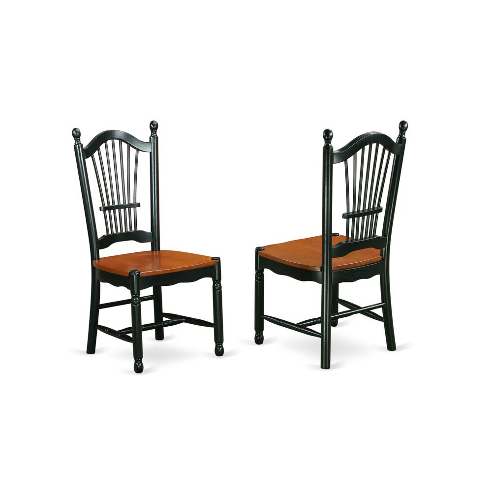 Dining Chair Black & Cherry, DOC-BCH-W. The main picture.