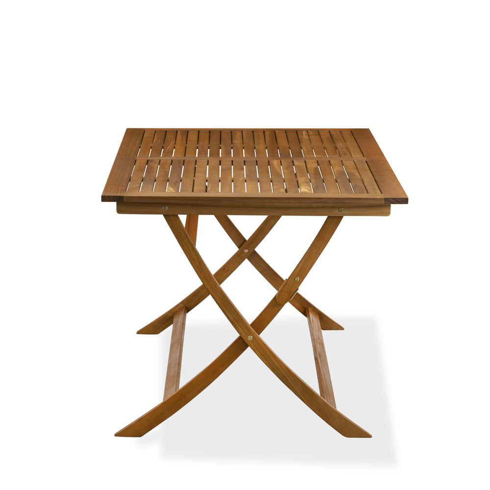BAETFNA Avondale Wooden Folding Table Made of Acacia Wood in Natural Oil finish. Picture 3