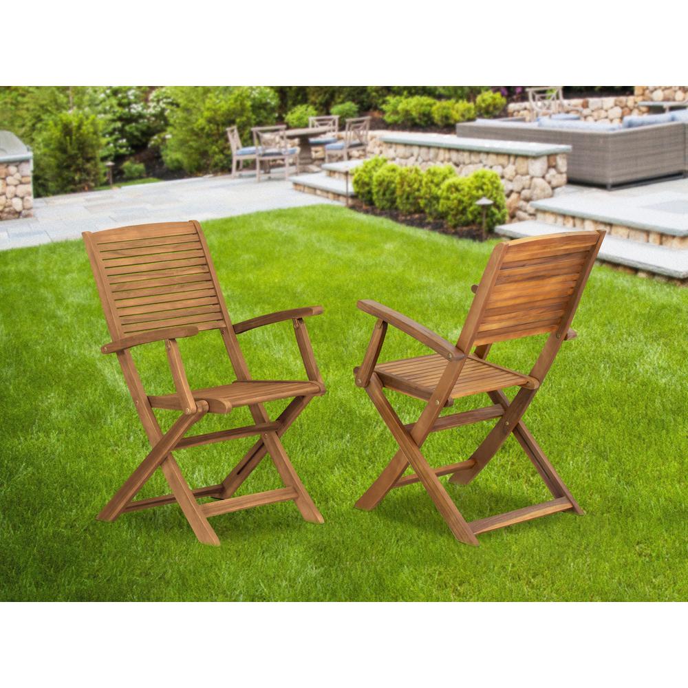 Modern Outdoor Patio Garden Side Wooden Patio Chairs. Picture 6