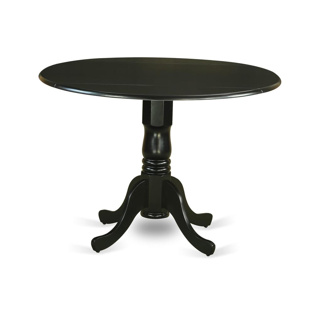 Dublin  Round  Table  with  two  9"  Drop  Leaves  -  Black  Finish. Picture 3