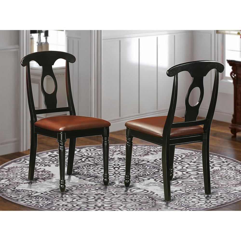 Dining Room Set Black & Cherry, DOKE7-BCH-LC. Picture 4