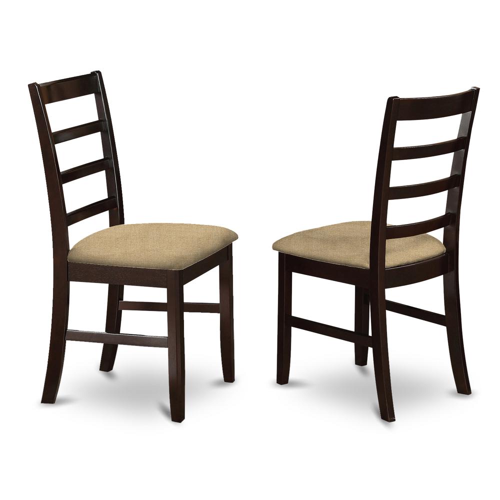 BOPF3-CAP-C 3 Pc small Kitchen Table set-small Kitchen Table and 2 Dinette Chairs. Picture 4