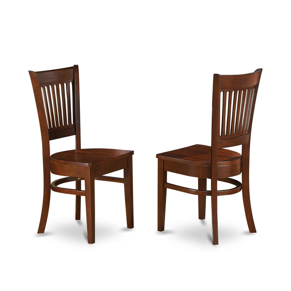 Vancouver    Wood  Seat  Dining  Chairs  in  Espresso  Finish,  Set  of  2. Picture 1