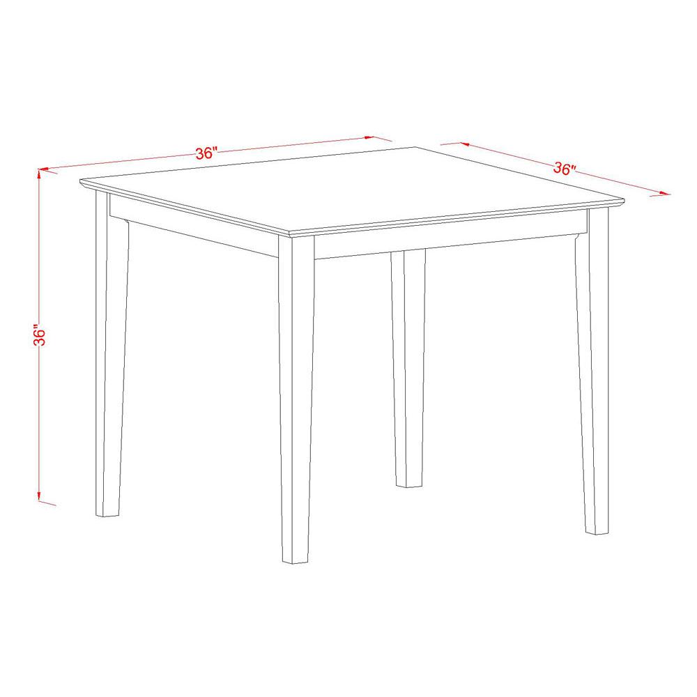 VERN3-MAH-C 3 Pc Counter height Table-Square gathering Table and 2 Stools. Picture 3