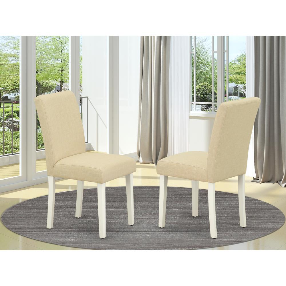 Dining Chair Linen White, ABP2T02. Picture 2