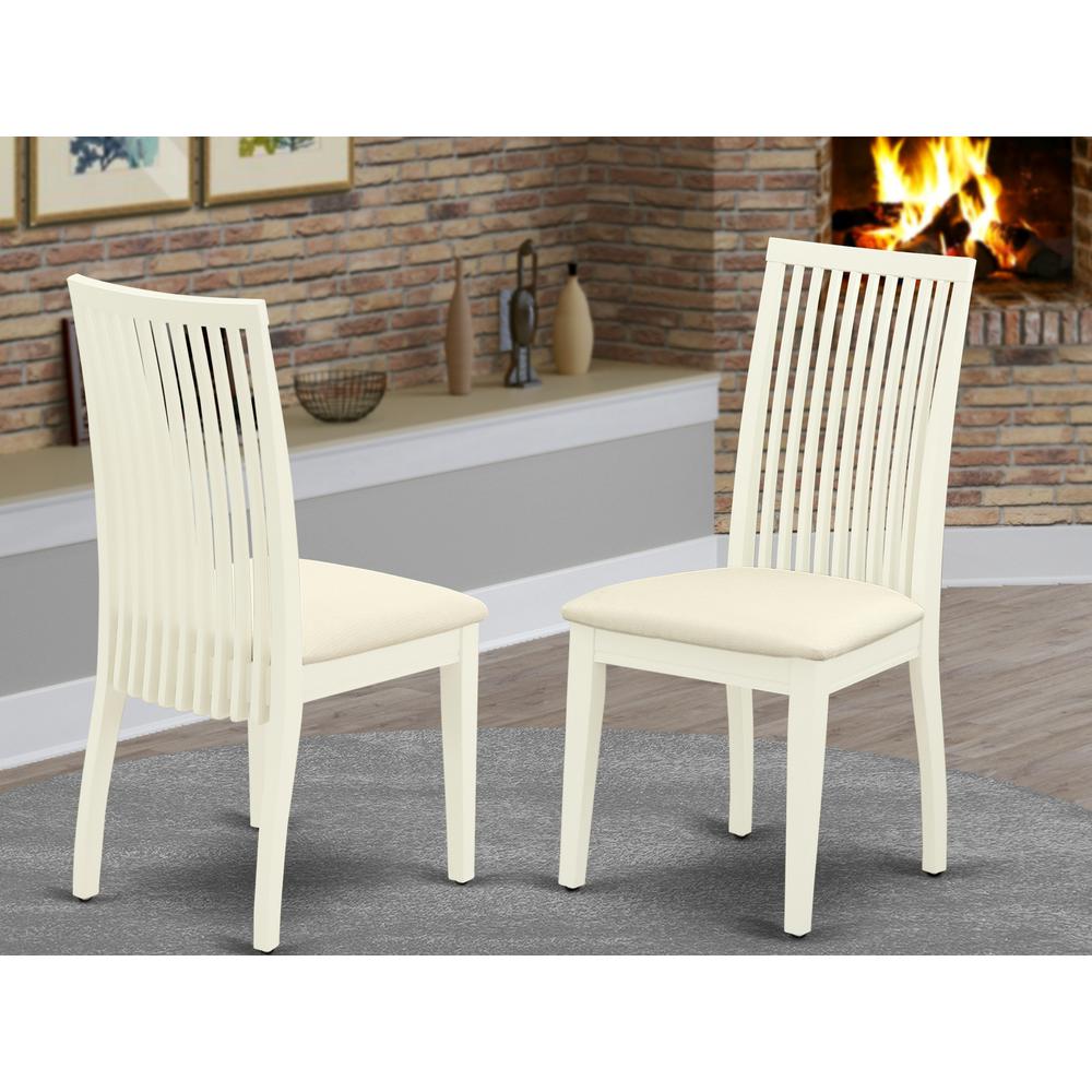 Dining Chair Linen White, IPC-LWH-C. Picture 2