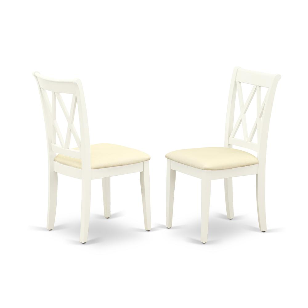 Dining Chair Linen White, CLC-LWH-C. Picture 1