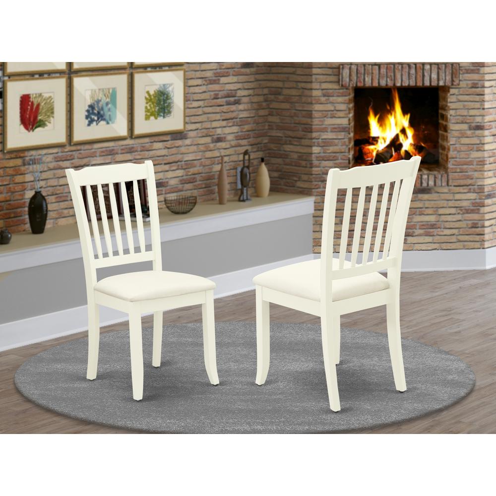 Dining Chair Linen White, DAC-LWH-C. Picture 2