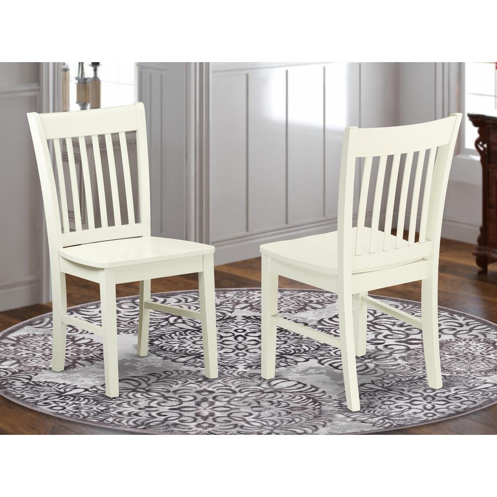 Dining Chair Linen White, NFC-LWH-W. Picture 2