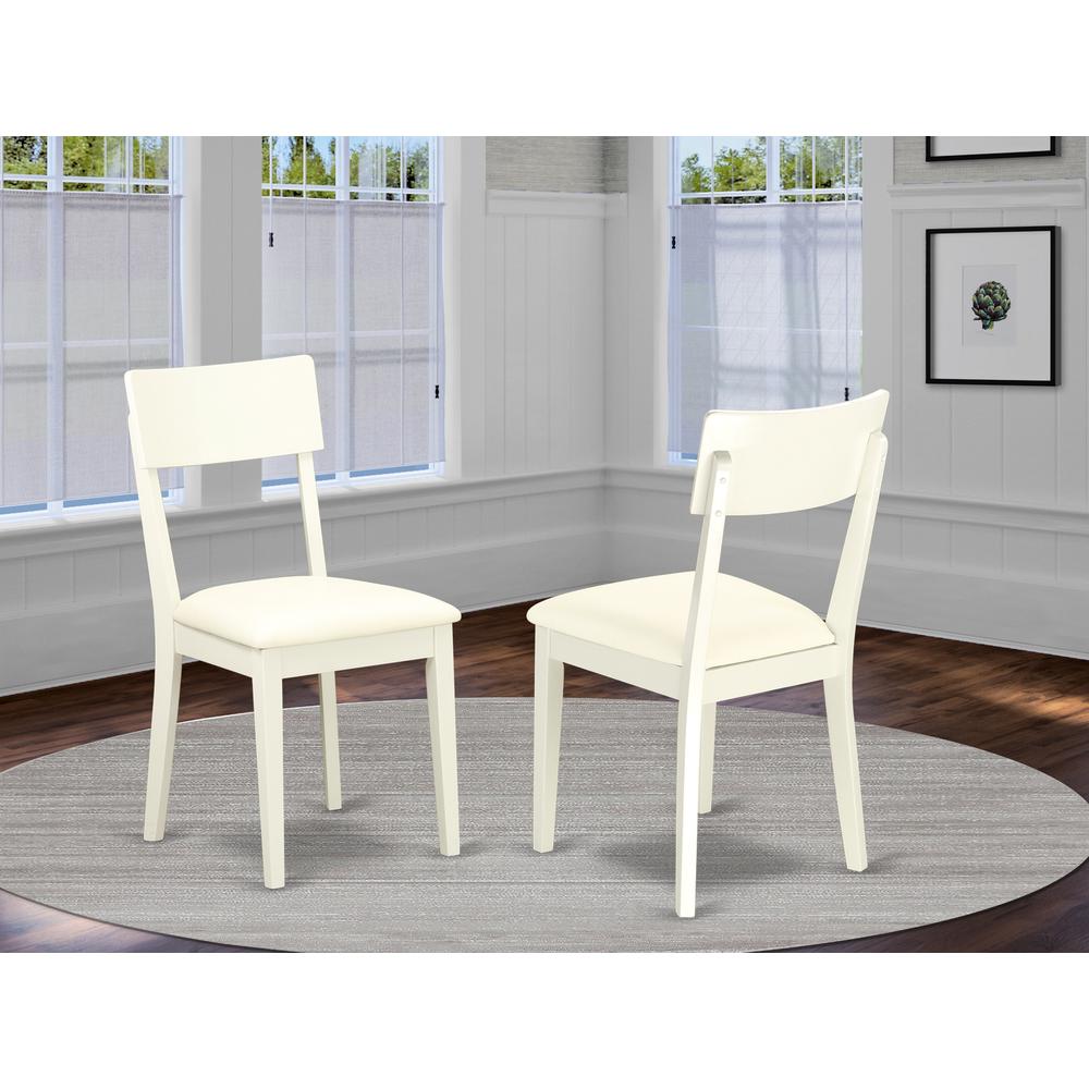 Dining Chair Linen White, ADC-LWH-LC. Picture 2