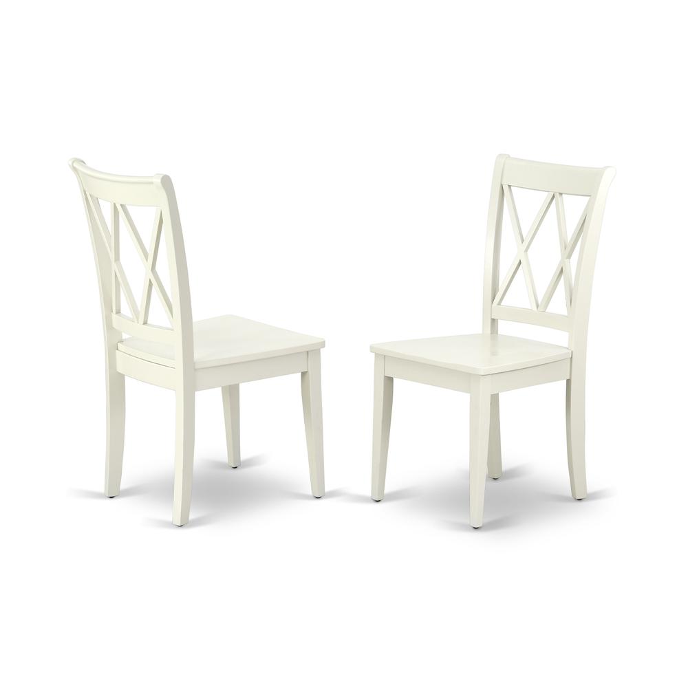 Dining Chair Linen White, CLC-LWH-W. Picture 1