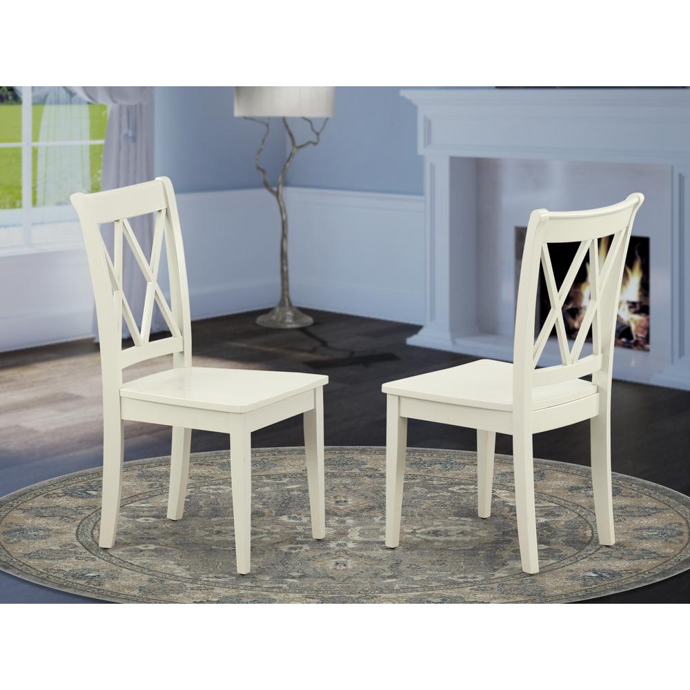 Dining Chair Linen White, CLC-LWH-W. Picture 2