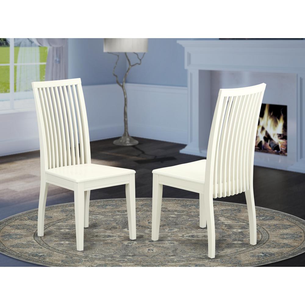 Dining Chair Linen White, IPC-LWH-W. Picture 2