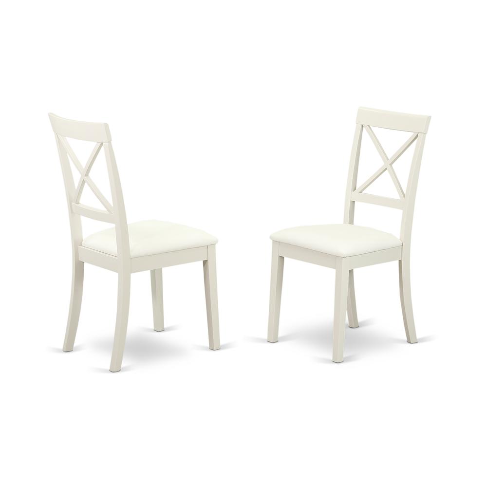 Dining Chair Linen White, BOC-WHI-LC. Picture 1