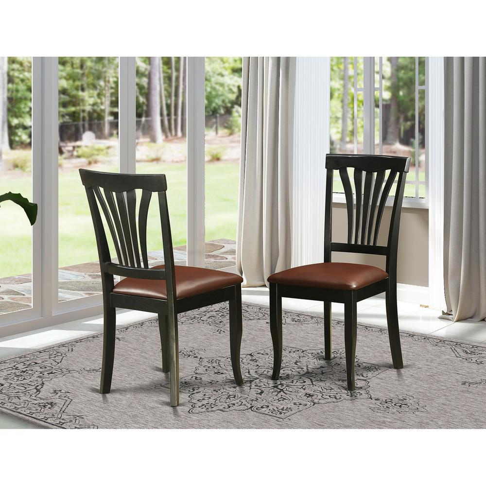 Dining Room Set Black & Cherry, DOAV5-BCH-LC. Picture 4