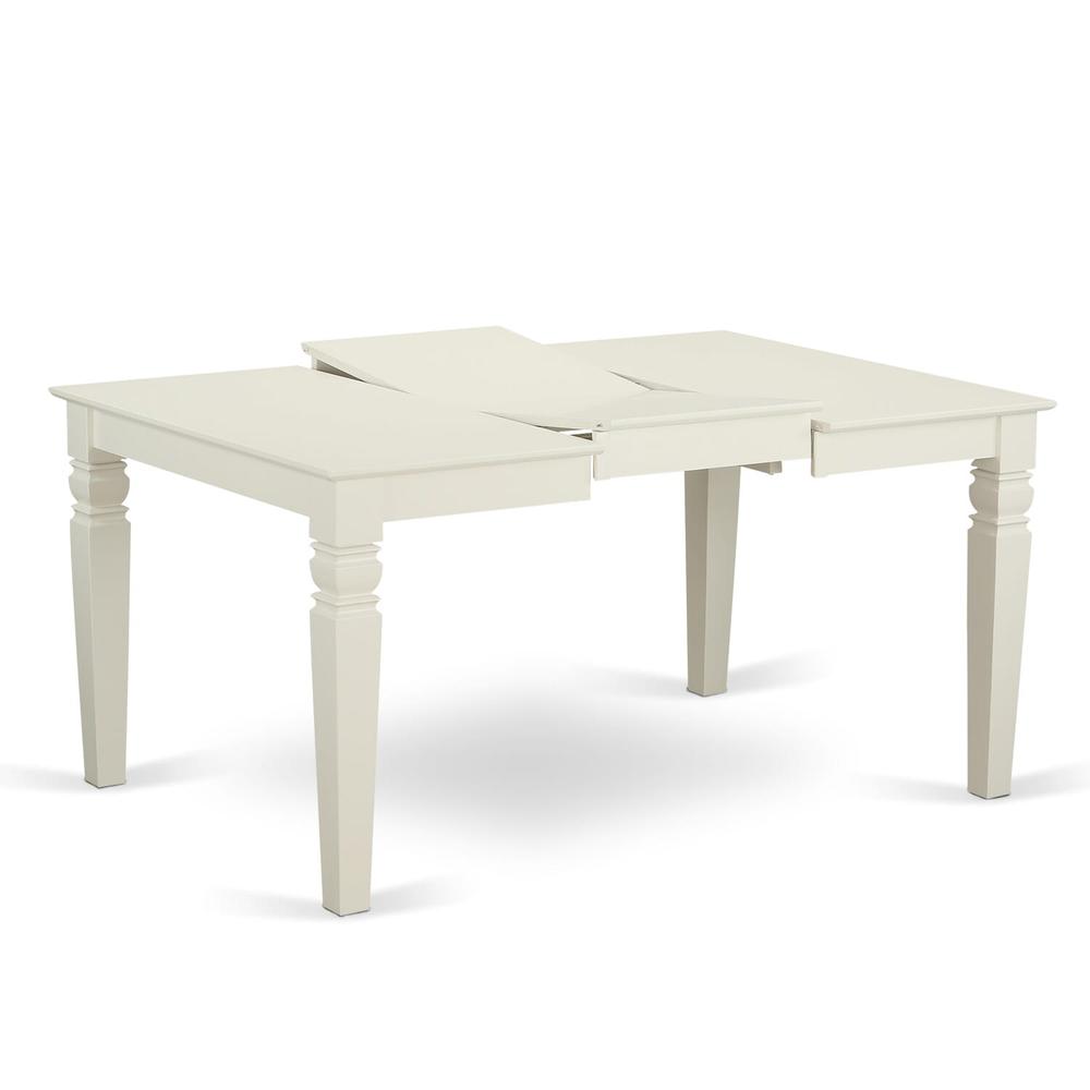 5 Piece Kitchen Set Consists of a Rectangle Dining Table with Butterfly Leaf. Picture 2