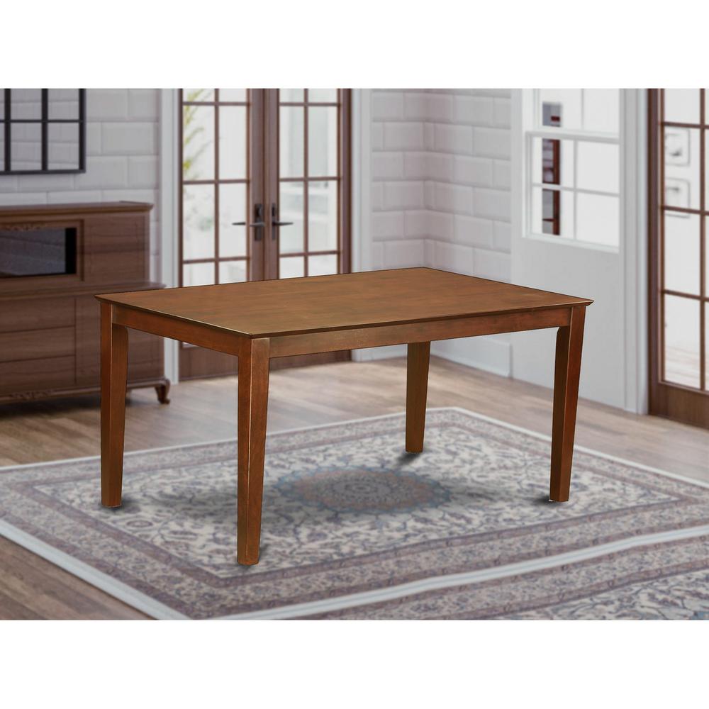 Capri  Rectangular  dining  table  36"x60"  with  solid  wood  top  -  Mahogany  Finish. Picture 1