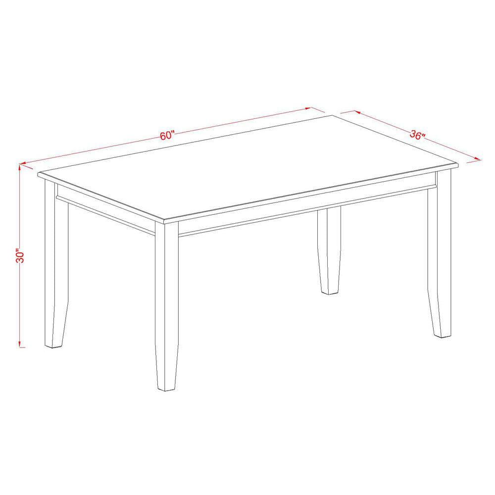 5 Piece Kitchen Table Set Consists of a Rectangle Dining Table. Picture 4