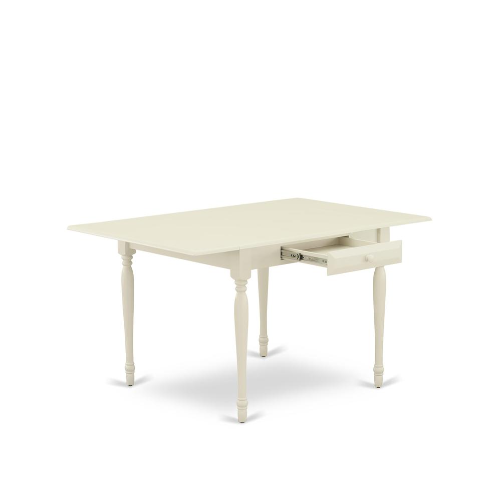 5 Piece Dinette Set Contains a Rectangle Kitchen Table with Dropleaf. Picture 2
