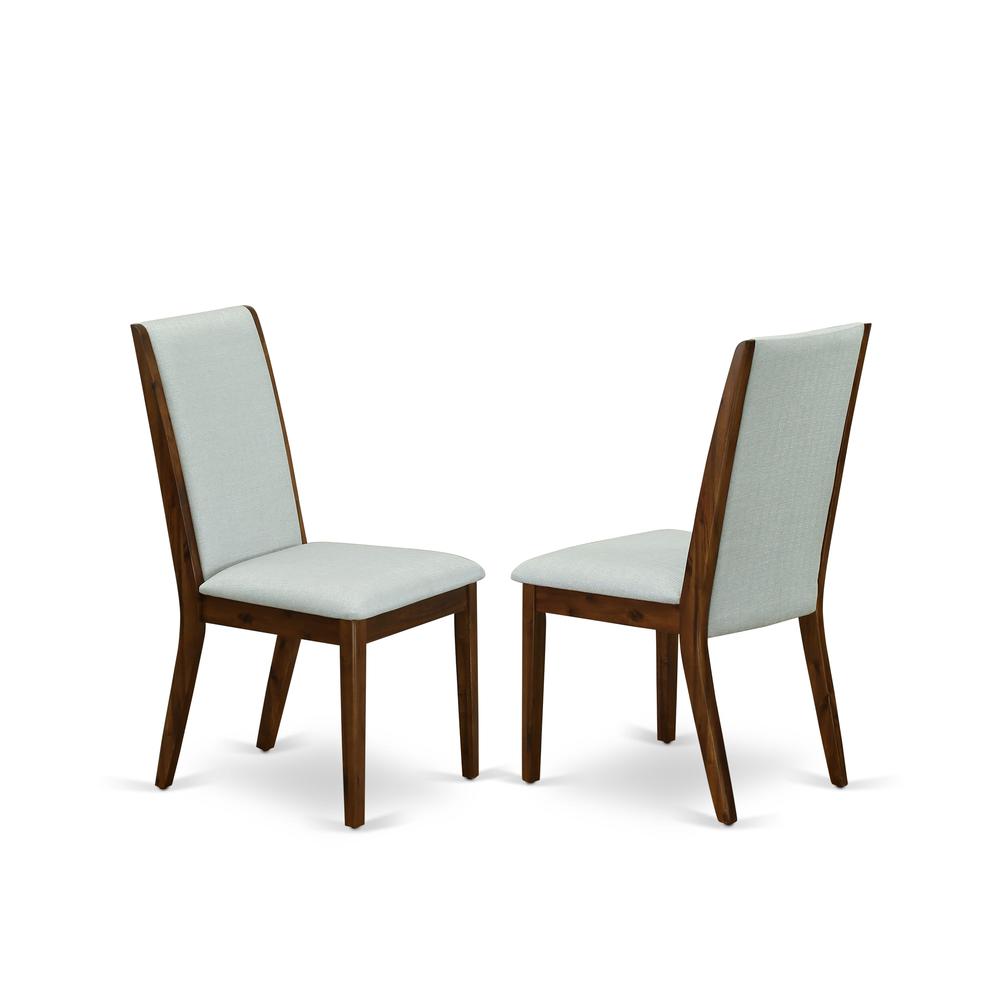 5 Pc Dinette Set Contains a Round Dining Table and 4 Upholstered Chairs. Picture 3