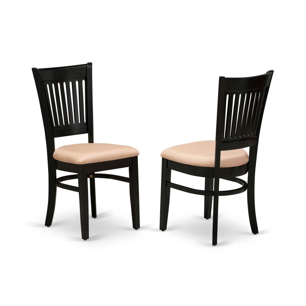 Dining Table- Dining Chairs, NOVA3-BLK-C. Picture 4