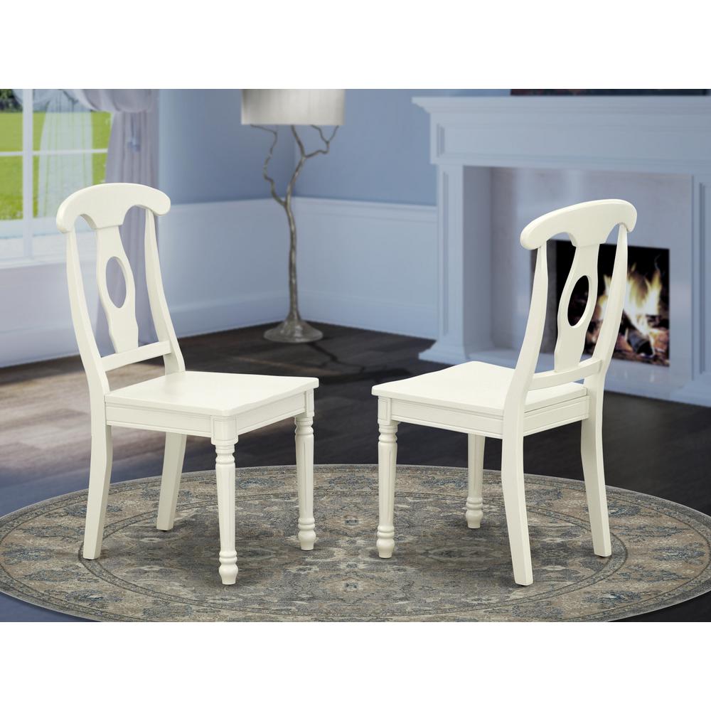 Dining Chair Linen White, KEC-LWH-W. Picture 2