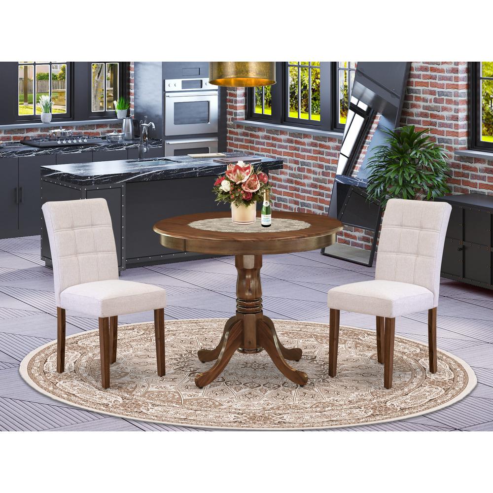 3 Piece Kitchen Dining Table Set contain A Modern Table. Picture 1