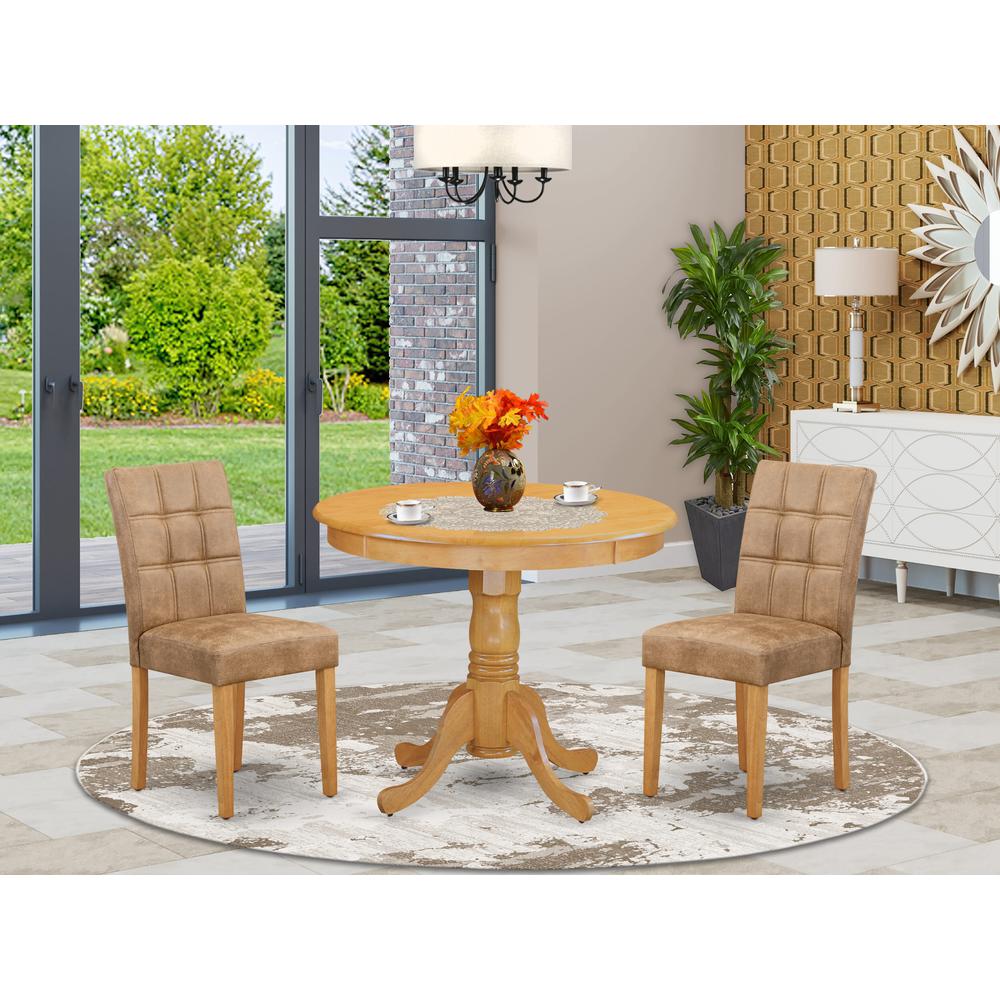 3 Piece Modern Dining Set consists A Dining Room Table. Picture 1