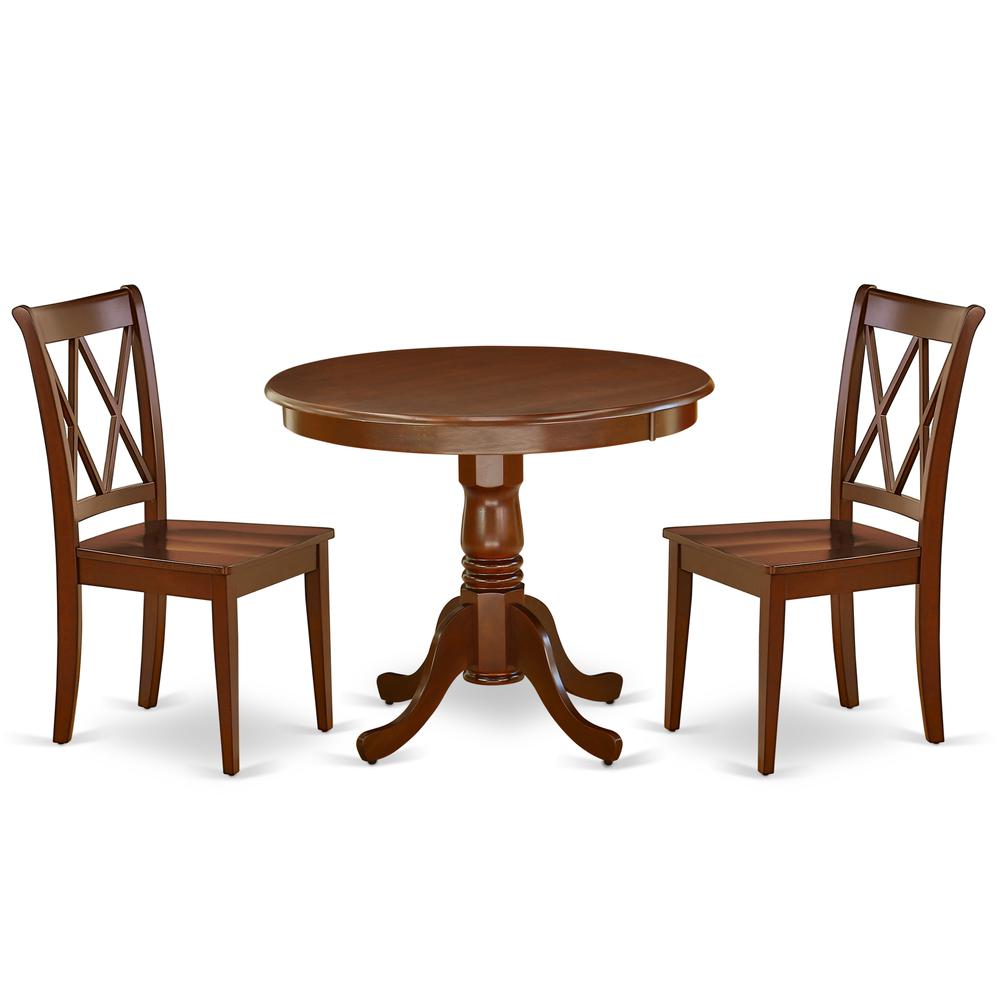Dining Room Set Mahogany, ANCL3-MAH-W. Picture 1