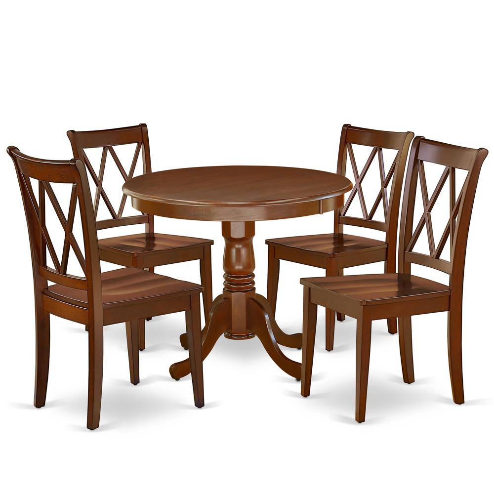 Dining Room Set Mahogany, ANCL5-MAH-W. Picture 1