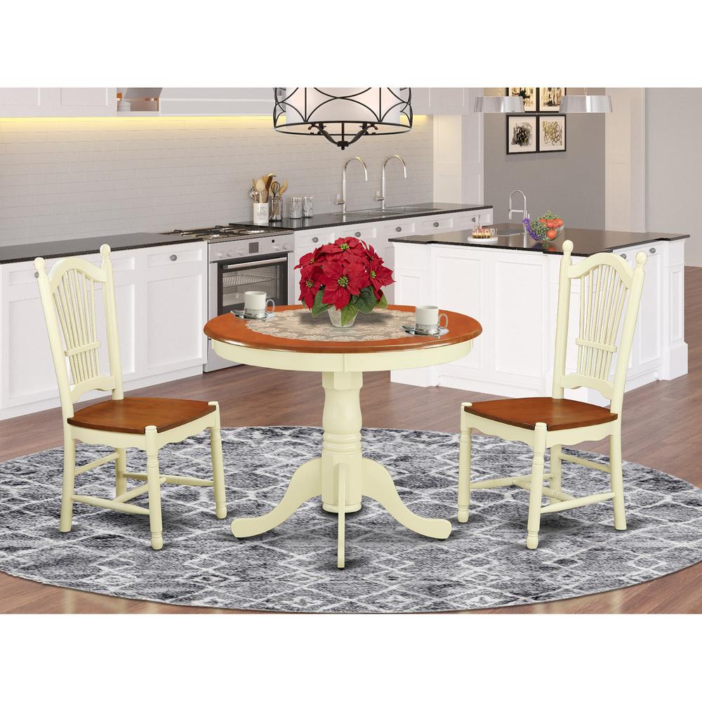 3  Pc  Kitchen  Table  set-Kitchen  Table  and  2  Kitchen  Dining  Chairs. Picture 1
