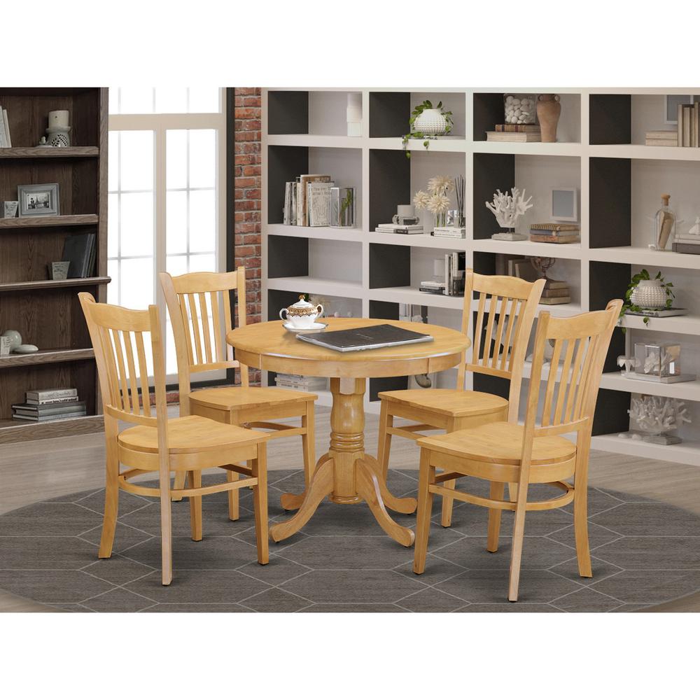 5  Pc  Small  Kitchen  Table  set  -  Kitchen  Table  and  4  Dining  Chairs. Picture 1