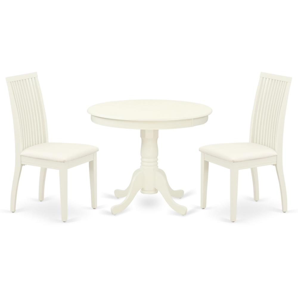 Dining Room Set Linen White, ANIP3-LWH-C. Picture 1