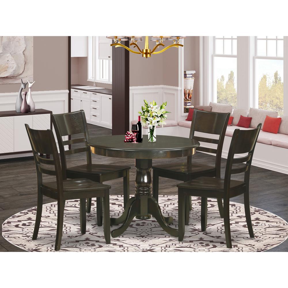 5  Pc  Kitchen  Table  set-Kitchen  Dining  nook  and  4  Dining  Chairs. Picture 1