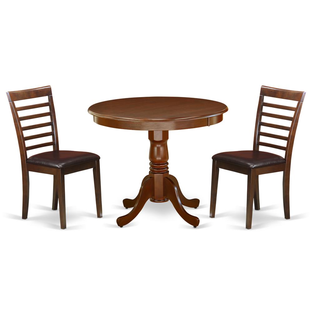 Dining Room Set Mahogany, ANML3-MAH-LC. Picture 1