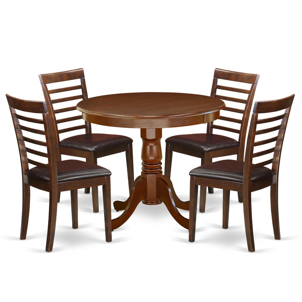 Dining Room Set Mahogany, ANML5-MAH-LC. Picture 1