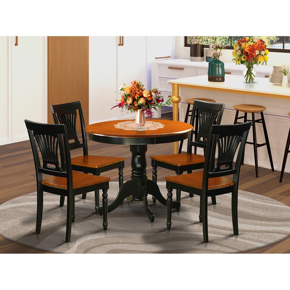 Dining  set  -  5  Pcs  with  4  Wooden  Chairs. The main picture.