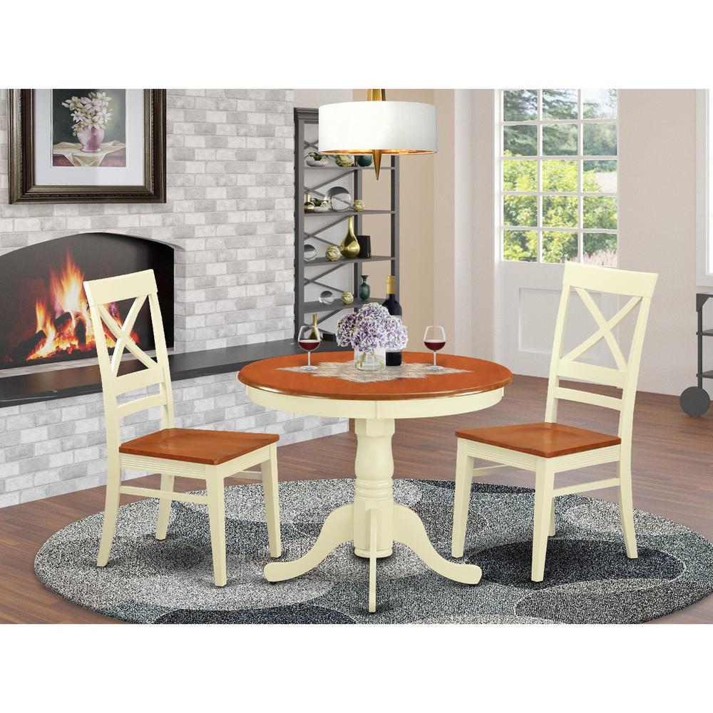 3  PC  Kitchen  nook  Dining  set  for  2-Kitchen  dinette  Table  and  2  Dining  Chairs. Picture 1