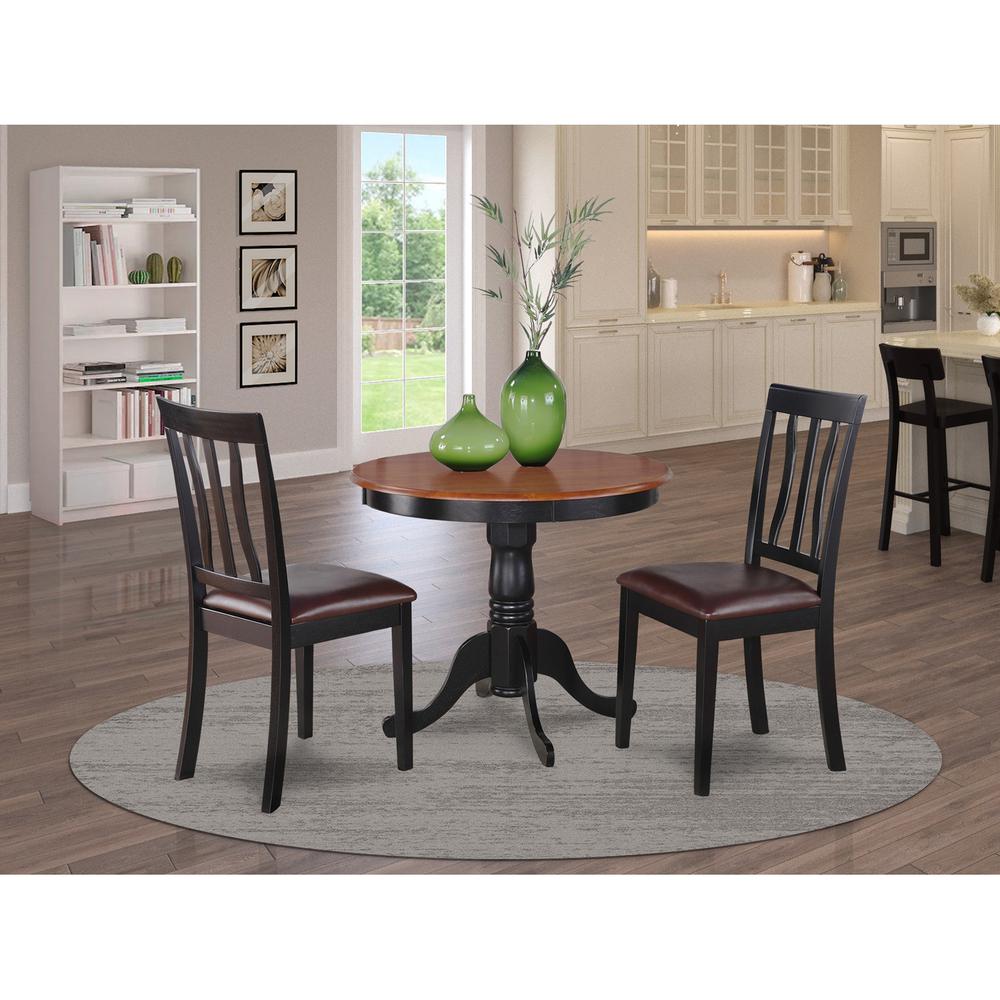 3  PC  Kitchen  Table  set-breakfast  nook  with  2  Kitchen  Dining  Chairs. Picture 1