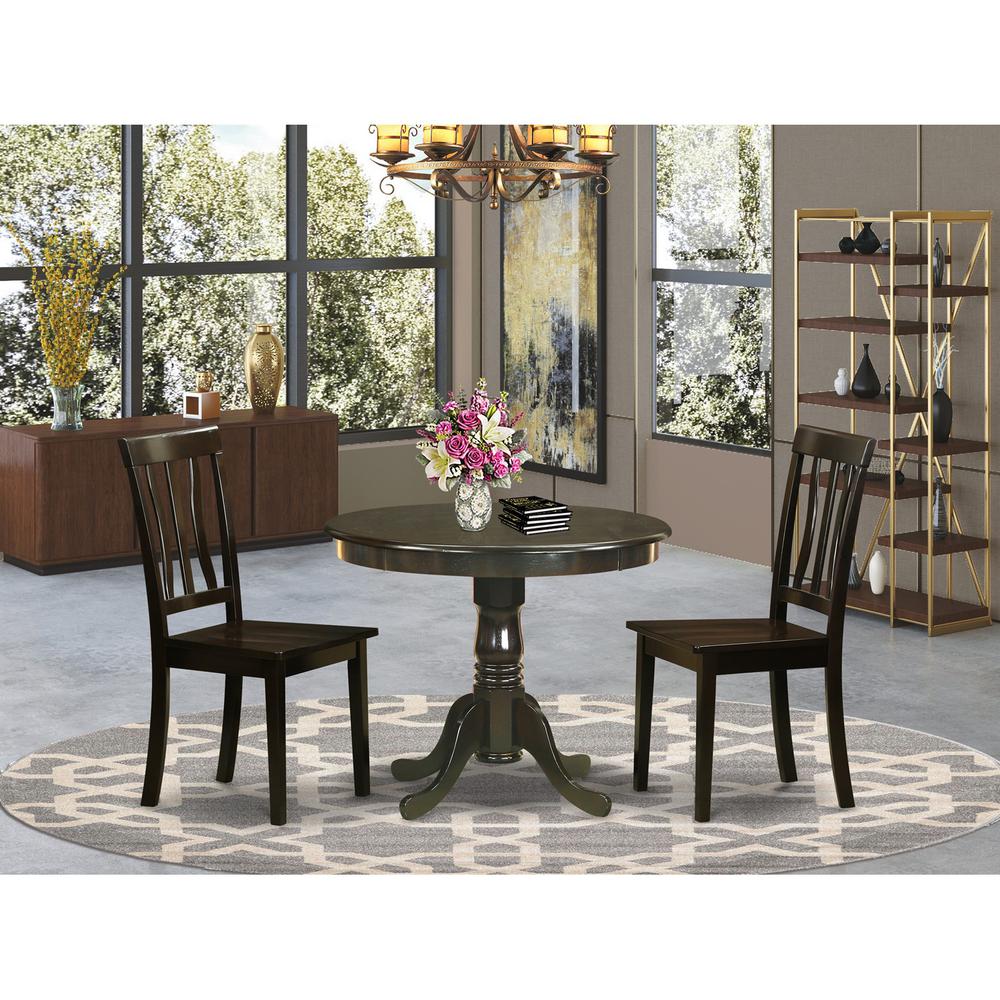 3  PC  Kitchen  Table  set-breakfast  nook  with  2  Dining  Chairs. Picture 1