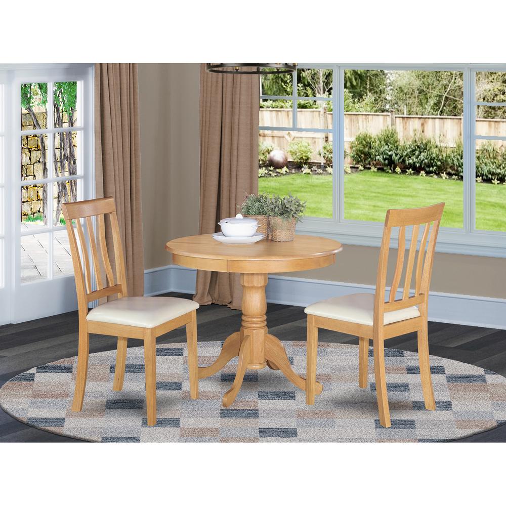 3  Pc  Kitchen  Table  set-  Table  and  2  Dining  Chairs. The main picture.