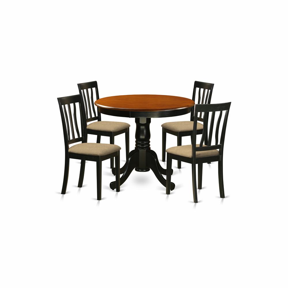 5  Pc  Kitchen  Table  set-small  Kitchen  Table  and  4  Kitchen  Dining  Chairs. Picture 1